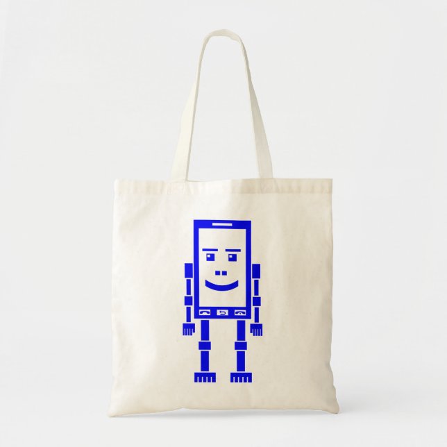 Bolsa Tote Telefone Robo - Azul (Frente)