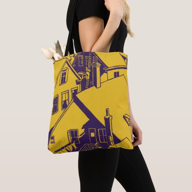 Bolsa Tote Telhados da Cidade (Close Up)