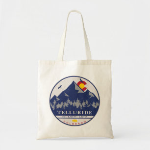 Bolsa Tote Telluride Colorado Retro Sunset Ski Souvenirs