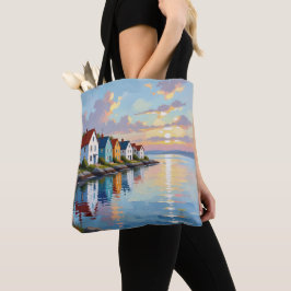 Bolsa Tote Tema Costeiro | Casas de Praia na Baía  