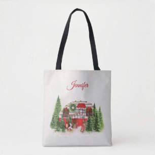 Bolsa Tote Tema da Porta-Voz do Trailer de Natal