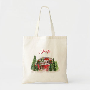 Bolsa Tote Tema da Porta-Voz do Trailer de Natal