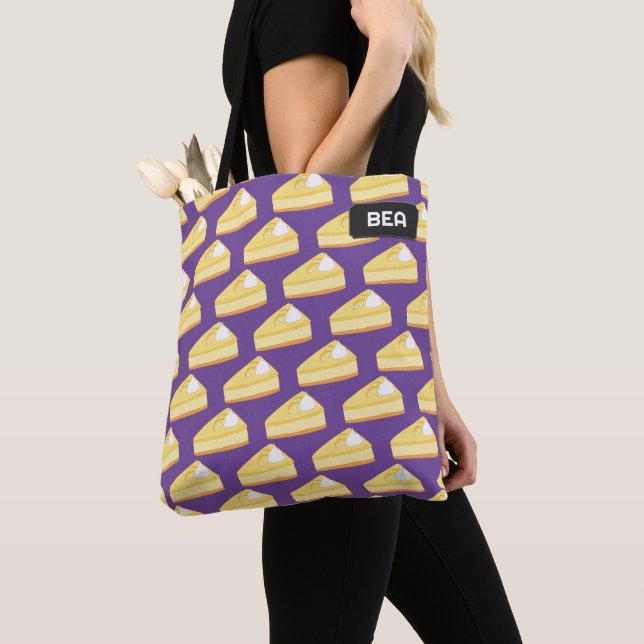 Bolsa Tote Tema da sobremesa de bolo de queijo Lemon - seu te (Close Up)