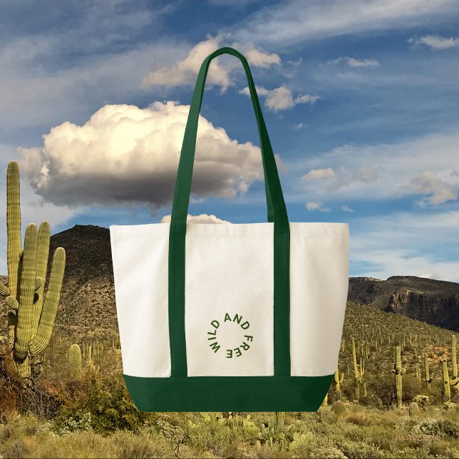 Bolsa Tote Tema de acampamento da Floresta - Parada Verde da  (Criador carregado)