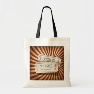 Bolsa Tote Tema de Carnaval de Bilhete Antigo