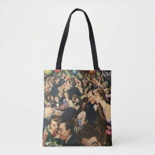 Bolsa Tote Tema de Festa Chique de Hollywood Antigo com Balõe