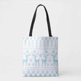 Bolsa Tote Tema de inverno da Arte Popular do Ártico
