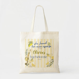 Bolsa Tote tema de limão ela encontrou seu grande amor amarel