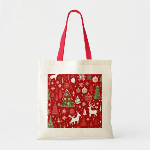 Bolsa Tote Tema de Natal Floco de neve