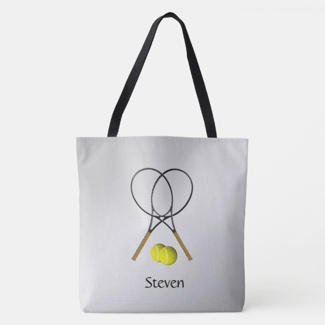 Bolsa Tote Tema Pessoal do Tênis para Dupla (Frente)