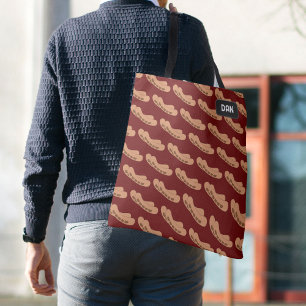 Bolsa Tote Tema Salsichas - Dois Bangers e nome ou iniciais