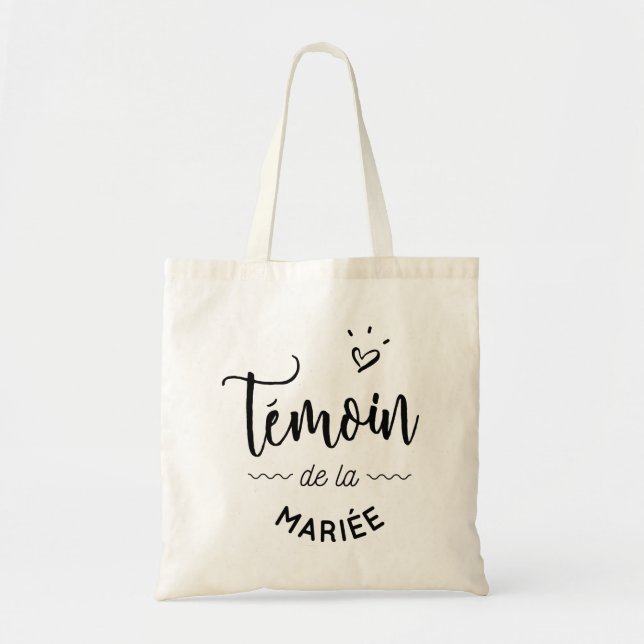 Bolsa Tote Témoin de la mariée (Frente)