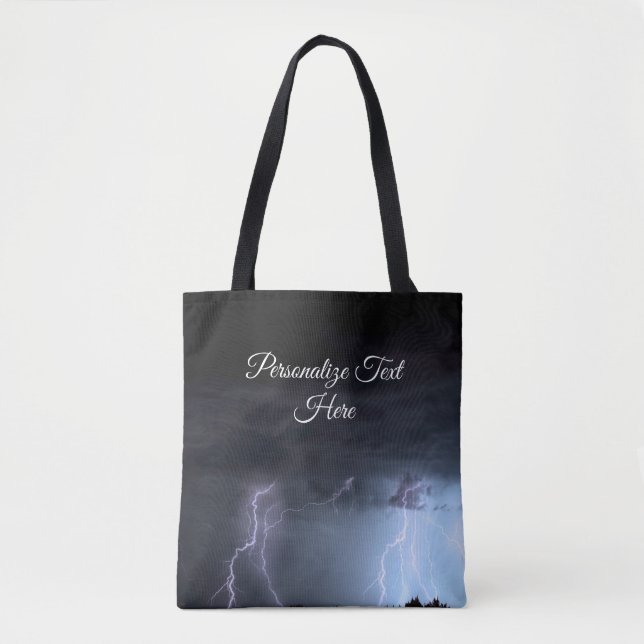 Bolsa Tote Tempestade Tempestade Chuva Relâmpago Tempestade T (Frente)