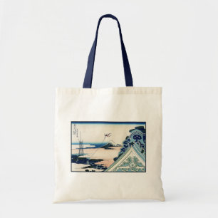 Bolsa Tote Templo de Honganji em Asakusa Mt Fuji, Feudal Jap