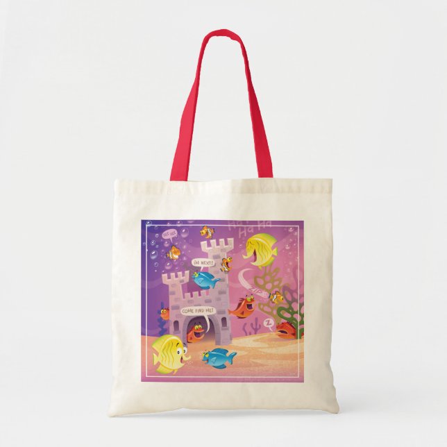 Bolsa Tote Tempo Contagem-Sob ao mar (Frente)