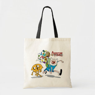 Bolsa Tote Tempo de Aventura Arte de risco da Finn
