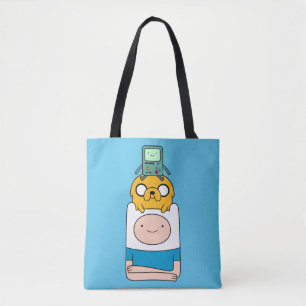 Bolsa Tote Tempo de Aventura   BMO, Jake e Finn