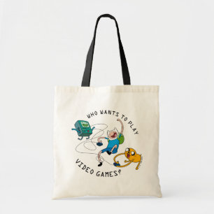Bolsa Tote Tempo de Aventura   Finn & Jake Play Com BMO
