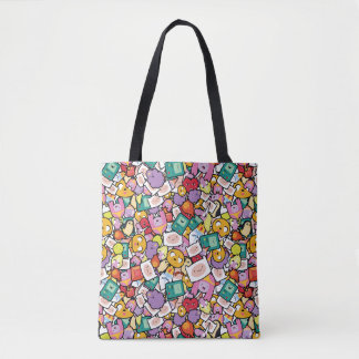 Bolsa Tote Tempo de Aventura | Padrão de perda de caracteres