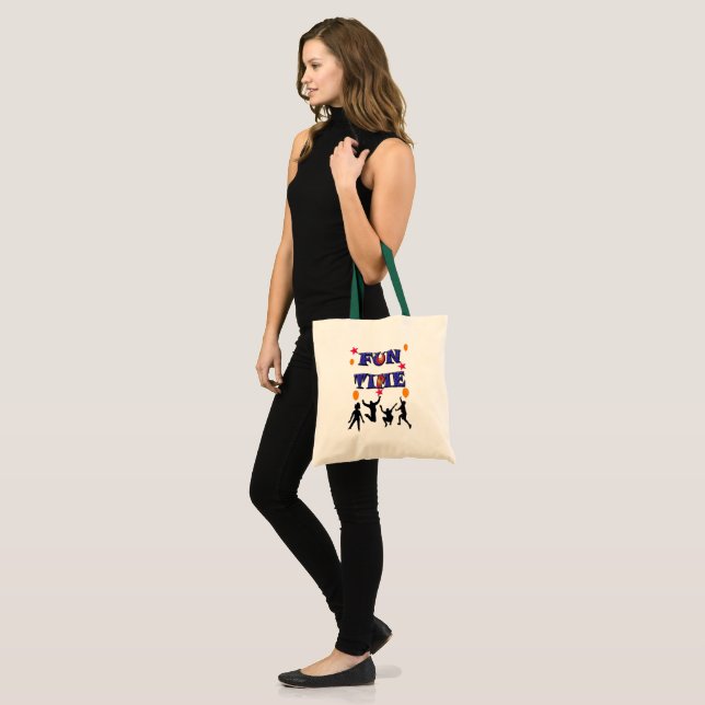 BOLSA TOTE TEMPO DE DIVERTIMENTO (Frente (modelo))