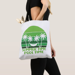 BOLSA TOTE TEMPO DE PISCINA DO VERÃO.