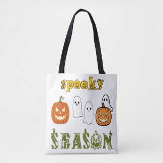 Bolsa Tote temporada assustadora Feliz Halloween