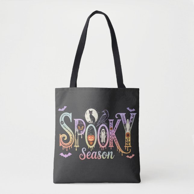 Bolsa Tote Temporada Assustadora Pastel Goth (Frente)