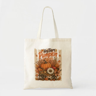 Bolsa Tote Temporada de Abóbora Aconchegante Estética Outonal