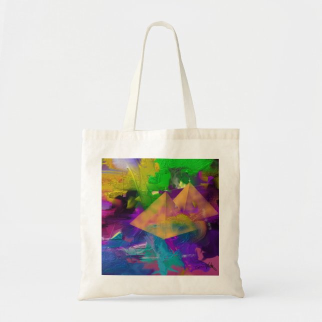 Bolsa Tote Tempos da pirâmide (Frente)