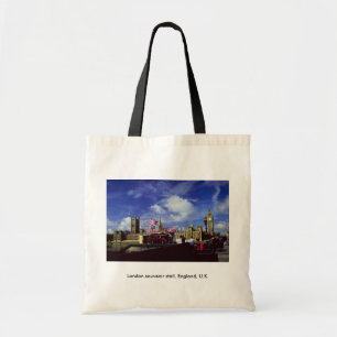 Bolsa Tote Tenda da lembrança de Londres, Inglaterra, Reino