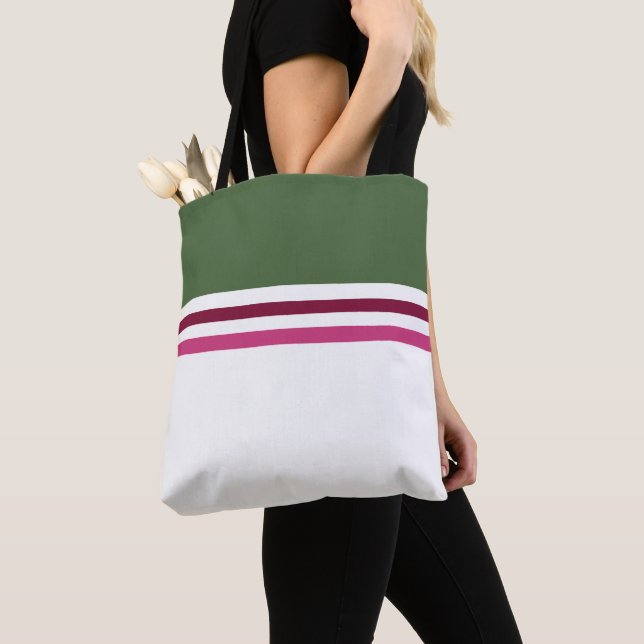 Bolsa Tote Tendência na moda simples stripes modernas listrad (Close Up)