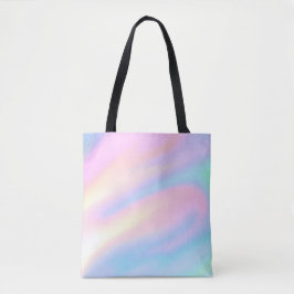 Bolsa Tote Tendência - Ondas abstrato azuis cor-de-rosa paste