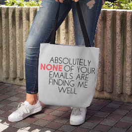 Bolsa Tote Tendência Sarcástica Encantada Encontrando-Me Bem 
