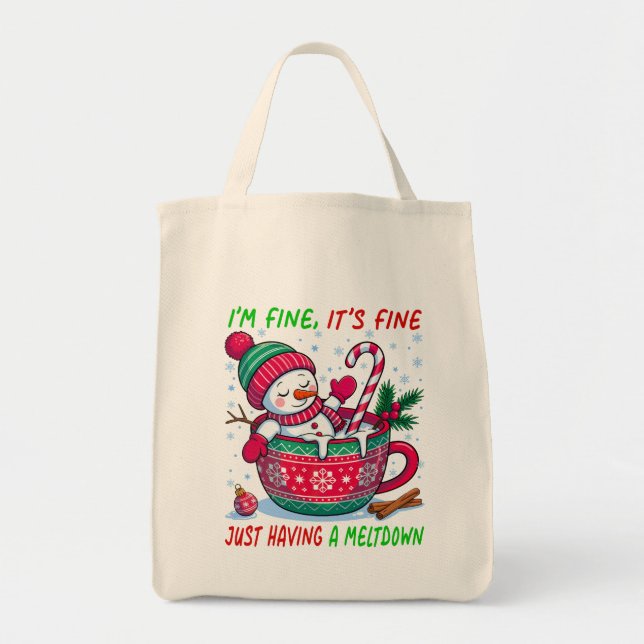 Bolsa Tote Tendo um Colapso (Frente)