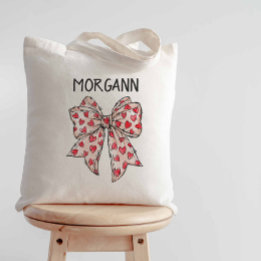 Bolsa Tote Tendy Coquette Arco Red Hearts