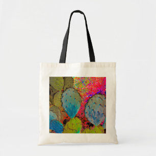 Bolsa Tote Tendy Desert Prickly Pear Cactus Abstrato