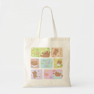 Bolsa Tote Tenha Um Feliz Dia: Óculos De Urso De Teddy