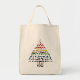Bolsa Tote Tenha um Natal! Árvore de Natal Crystal