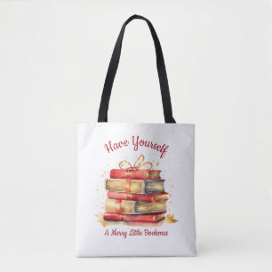 Bolsa Tote Tenha um pequeno Bookmas Alegre