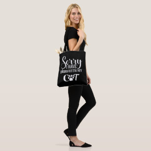 Bolsa Tote Tenho Aviões Com Meu Gato