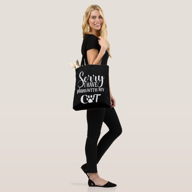 Bolsa Tote Tenho Aviões Com Meu Gato (No(a) Modelo)