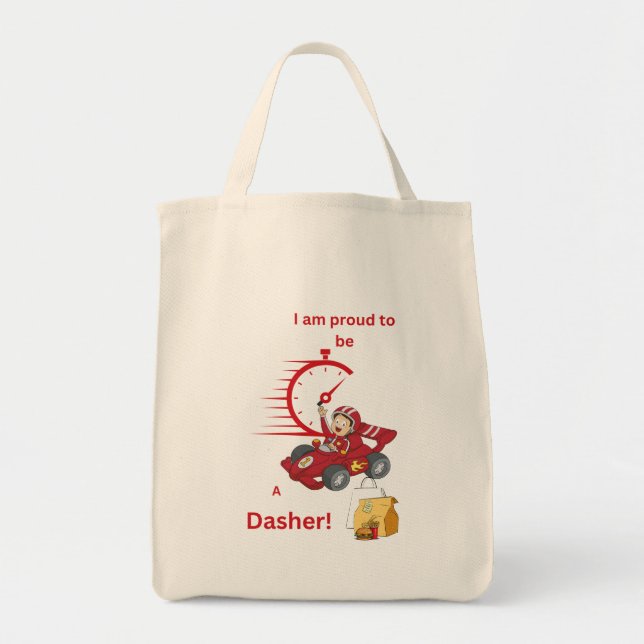 Bolsa Tote Tenho orgulho de ser um motorista de entrega de Da (Frente)