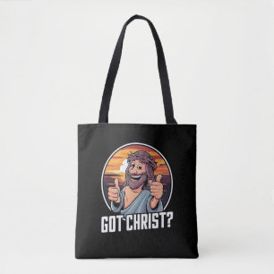 Bolsa Tote Tenho um Cristo de Natal, Jesus Religioso