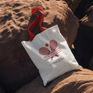 Bolsa Tote Tênis Club Name Sports Team Swag Personalizado