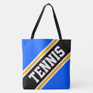 Bolsa Tote TÊNIS Dynamic Bright Blue Black Yellow Strips