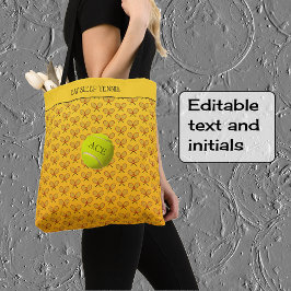 Bolsa Tote Tênis personalizado texto com padrão laranja amare