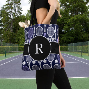 Bolsa Tote Tênis Rackets & Balls Nome da Equipe Monograma Rox