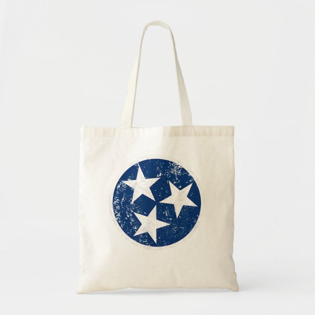 Bolsa Tote Tennessee Flag Star Logo Volunteer State Nashville (Frente)