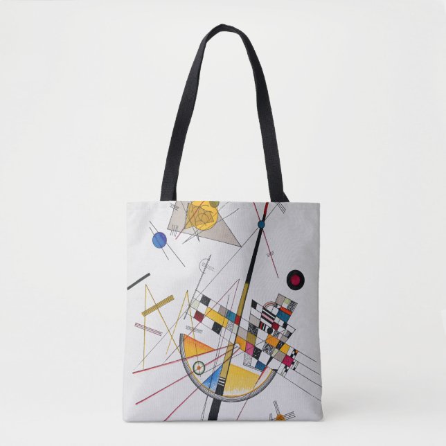 Bolsa Tote Tensão Delicada n.o 85, Wassily Kandinsky (Frente)