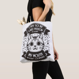 Bolsa Tote Tento Ser Uma Pessoa Legal.